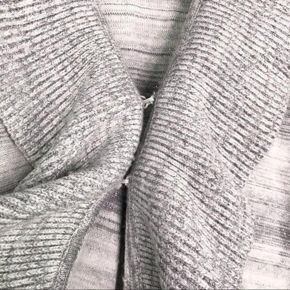 White House Black Market Ruffled Front Sweater - Picture 6 of 8